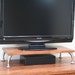 TV Riser/monitor Riser Stand Curved Legs in Mission Oak Wood by ...
