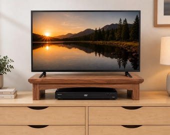 TV/Monitor Riser Stand in Walnut Wood by ideastohome