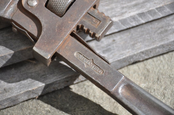 GUARANTEED Pipe Wrench Antique Wrench Tool - Etsy