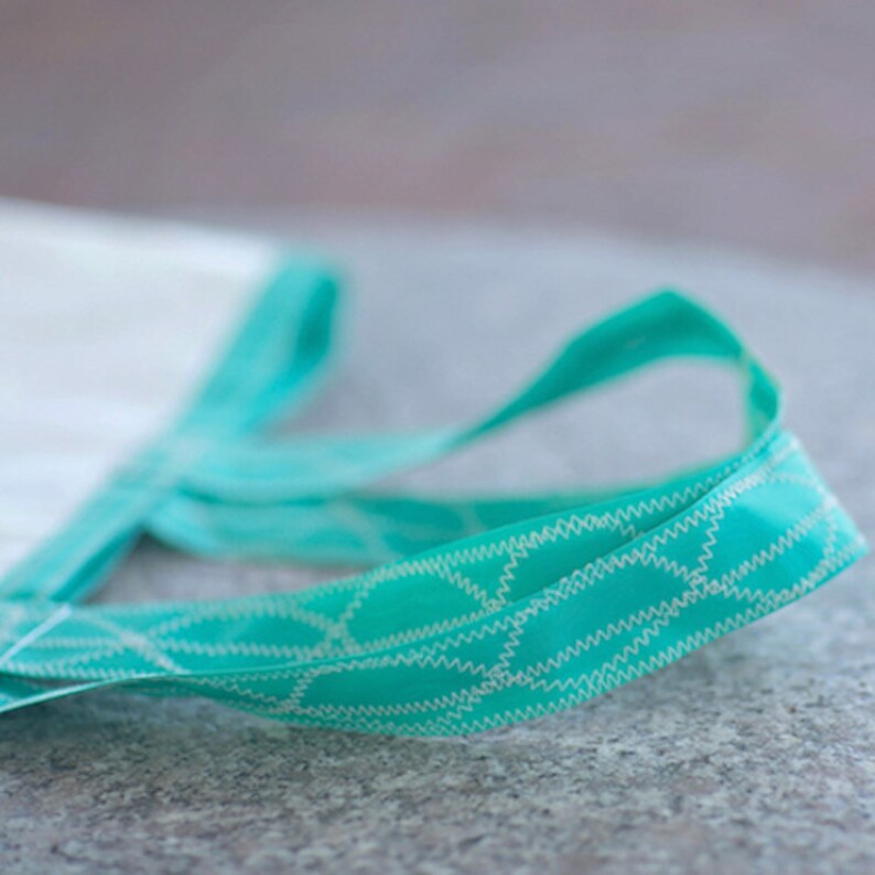large - Recycled Sail Bag Beach Getaway Teal Octopus