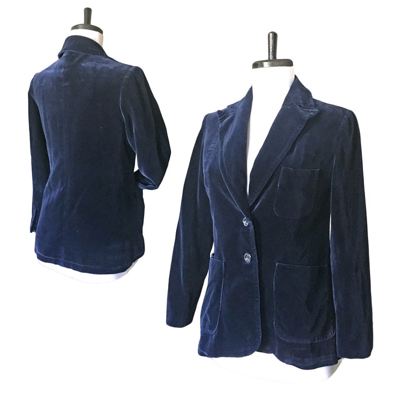vintage velvet blazer