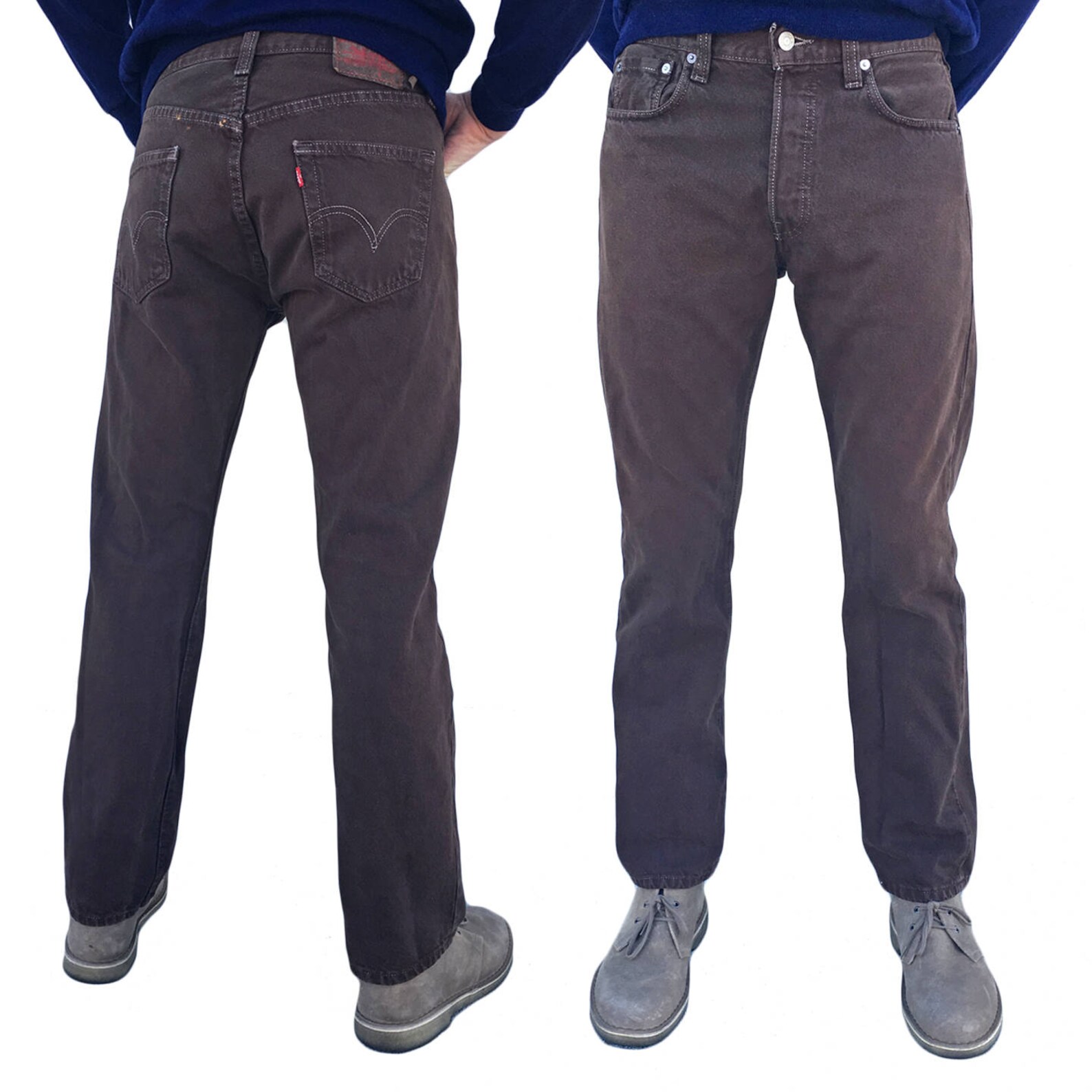 brown levis 501