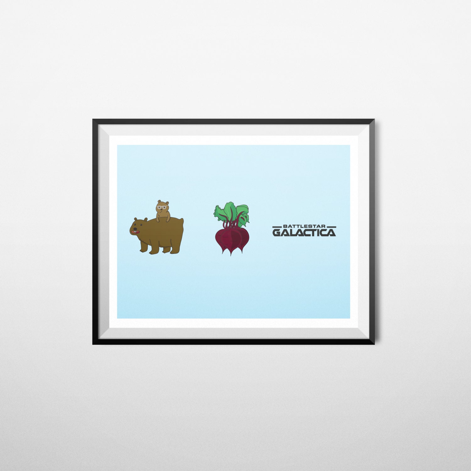 Bears Beets Battlestar Galactica the Office Wall Art Etsy