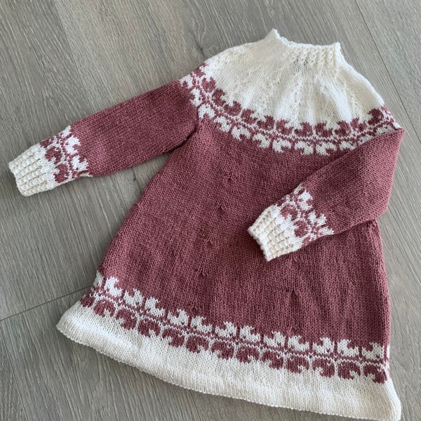 Adorable handknit dress