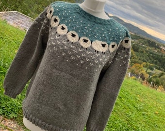 Womens handknit sweater