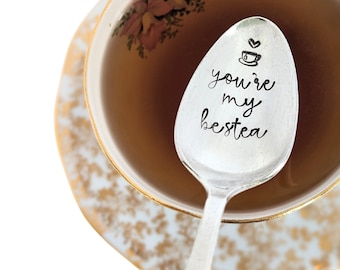 Best Friend Gift | You're My Bestea Spoon | BFF | Tea Lover | Friendship Gift | Bestie | Gift for Mom Under 30