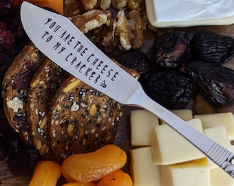 Geschenk für Paar | Käsemesser: Du Bist Der Käse Zu Meinem Cracker Messer | Jubiläumsgeschenk