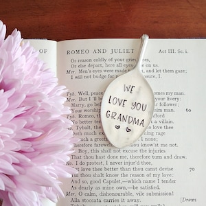 Customized Bookmark | Vintage Stamped Spoon | Page Holder | Personalized Bookmark / Gift for Readers / Gift for Grandma / Spoon Bookmark
