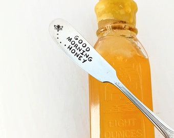 Honey Knife | Good Morning Honey Spreader | Gift For Spouse | Butter Spreader | Wedding Favor | Bee | Gift for Wife | Gift f or Husband