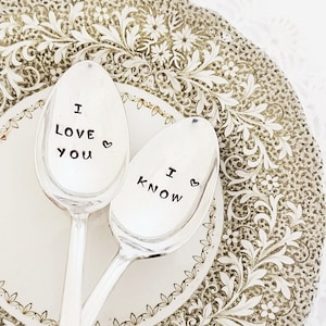Couple&#39;s Gift: I Love You I Know Spoon Set | Valentine&#39;s Day | Wedding Gift | Star Wars | Gift for Husband | Anniversary Gift Under 50