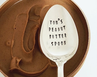 Personalized Peanut Butter Spoon | Gift for Dad | Gift for Him | PB&J Spoon | Birthday Gift | Father's Day | Gift for Boyfriend Under 20