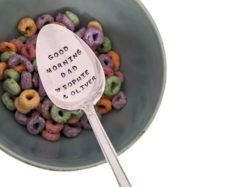 Father's Day Gift | Good Morning Dad Spoon | Best Dad Ever | Gift for Dad | Gift from Child | Gift for Grandpa | Thinking of You Gift