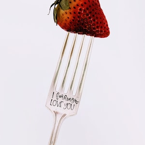 Anniversary Gift: I Forking Love You Fork | Engraved Fork | Hand Stamped Fork | Gift for Him | Gift for Her | Gift for Boyfriend
