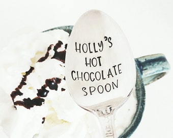 Hot Chocolate Spoon | Stocking Stuffer | Personalized Spoon | Chocolate Lover | Hot Cocoa Spoon | Winter Cold | Dessert Spoon | Warm Up