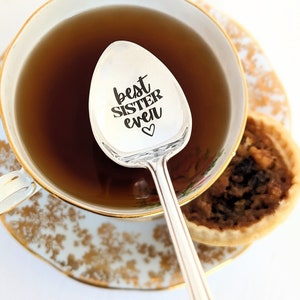 Gift for Sister | Best Sister Ever Spoon | Twin Sister | Engraved Gift | Sister's Birthday Gift | Thinking of You | Congrats Sister