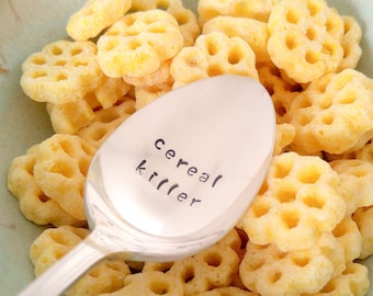 Cereal Killer Spoon | Engraved Spoon | Funny Gift | Cereal Spoon | Gift for Him | Gift for Man | Boyfriend Gift | Gift for Son | Under 20