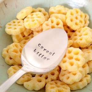Cereal Killer Spoon | Engraved Spoon | Funny Gift | Cereal Spoon | Gift for Him | Gift for Man | Boyfriend Gift | Gift for Son | Under 20