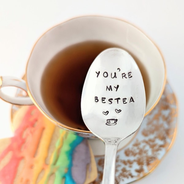 Gift for Best Friend | You're My Bestea Spoon | BFF | Girlfriends | Friendship Gift | Bestie | Gift for Friend Under 30 | Stocking Stuffer