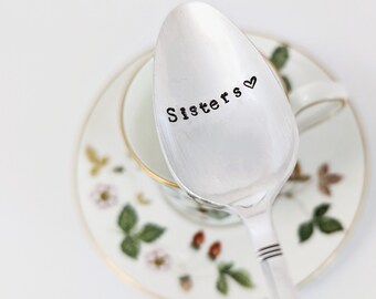 Gift for Sister | Sorority | Big Sister | Little Sister | Maid of Honor | Best Sister | Sister in Law Spoon | Engraved Spoon | Sisters