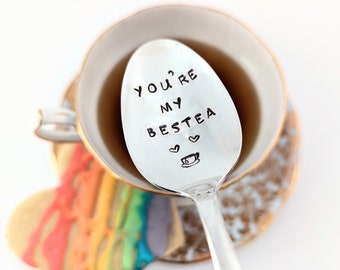 You're My Bestea Spoon | Best Friend Gift | BFF | Tea Lover | Girlfriends | Friendship Gift | Bestie | Gift for Friend Under 30