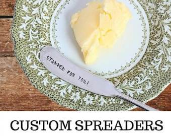 Custom Gift : Personalized Butter Knife | Cheese Knife | Personalized Knives | Hostess Gift | Charcuterie | Cheese Spreader | Wedding Favor