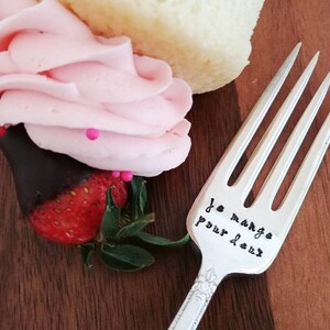 Pregnancy Gift | Je Mange Pour Deux Fork | Eating for Two | Baby Shower Gift | Mom To Be | We are Pregnant | Pregnancy Announcement