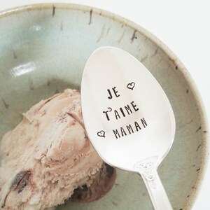 Gift for Mom | Je T'aime Maman Spoon | Mother's Day Gift | I Love You Mom | Birthday Gift For Mom | New Mom | Valentine's Day
