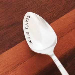 Personalized Spoon | Custom Spoon | Create Your Own Spoon | Gift for Dad | Hand Stamped Spoon | Birthday Gift | Gift For Child