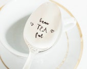 beauteaful Tea Lover Gift for Her Gift for Mom Tea Drinker Friendship Gift Custom Spoon Engraved Spoon You 39 re Beautiful