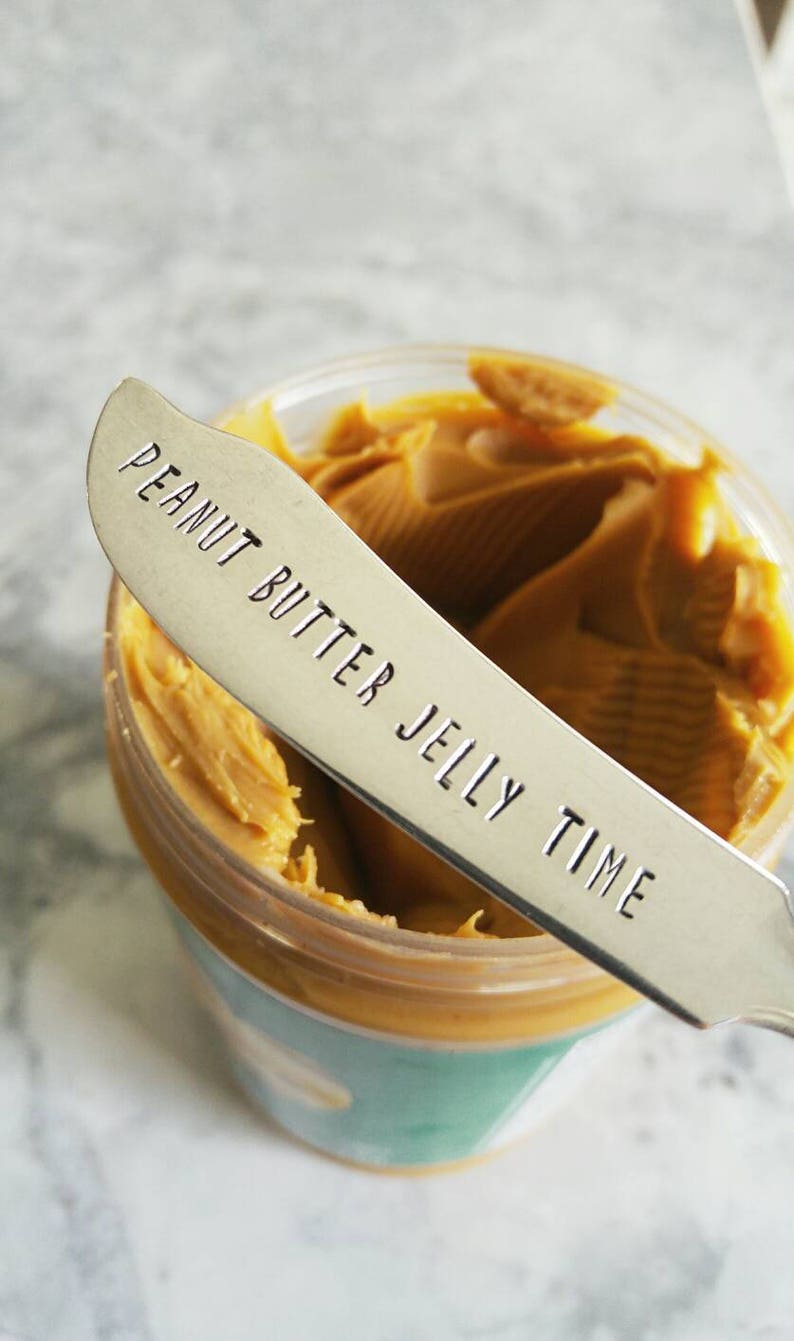 Peanut Butter Jelly Time PB & J Spreader Butter Knife Etsy