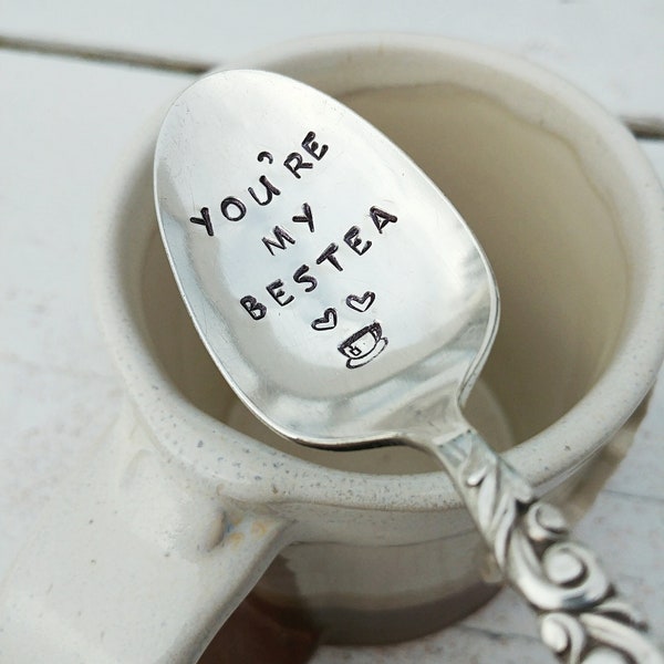 Gift for Best Friend | You're My Bestea Spoon | BFF | Tea Lover | Girlfriends | Friendship Gift | Bestie | Gift for Friend Under 30