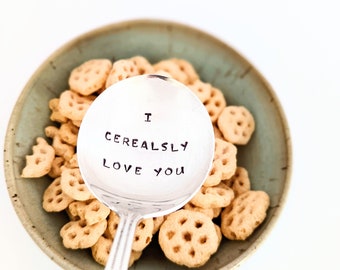 Gift for Boyfriend | I Cerealsly Love You Spoon | Anniversary Gift for Husband | Gift For Child | Couple's Gift | Gift for Son