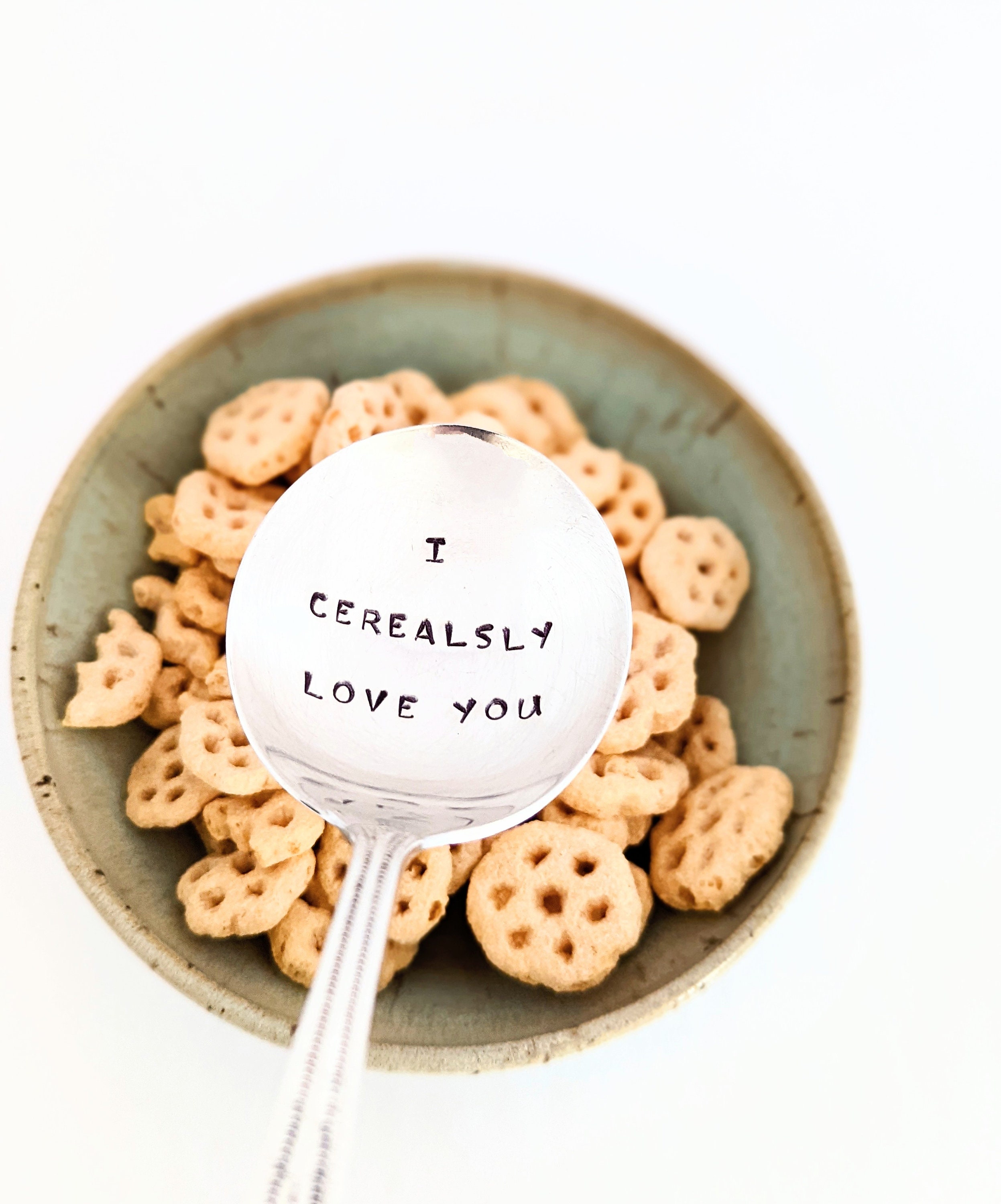 Cucchiaio per cereali con incisioneI Cerealsly Love You 