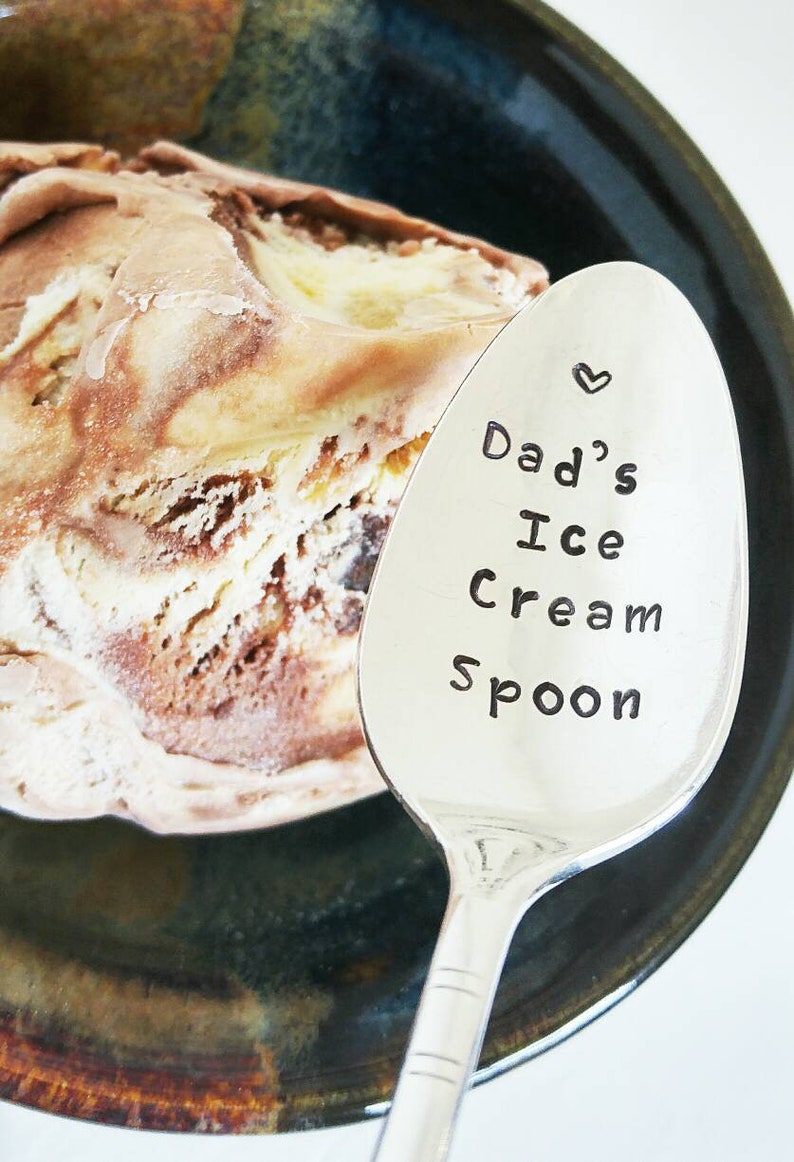 Dad's Ice Cream Spoon Father's Day Gift for Grandpa Etsy Canada