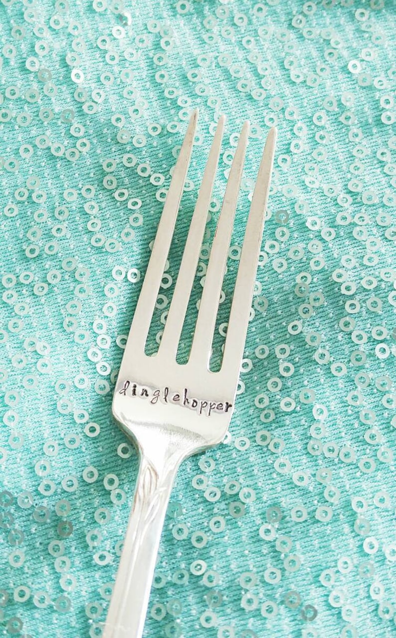 Dinglehopper Fork Mermaid Stamped Fork Movie Quote Novelty Gift Birthday Gift Personalized Gift Gift for Redhead Daughter image 1