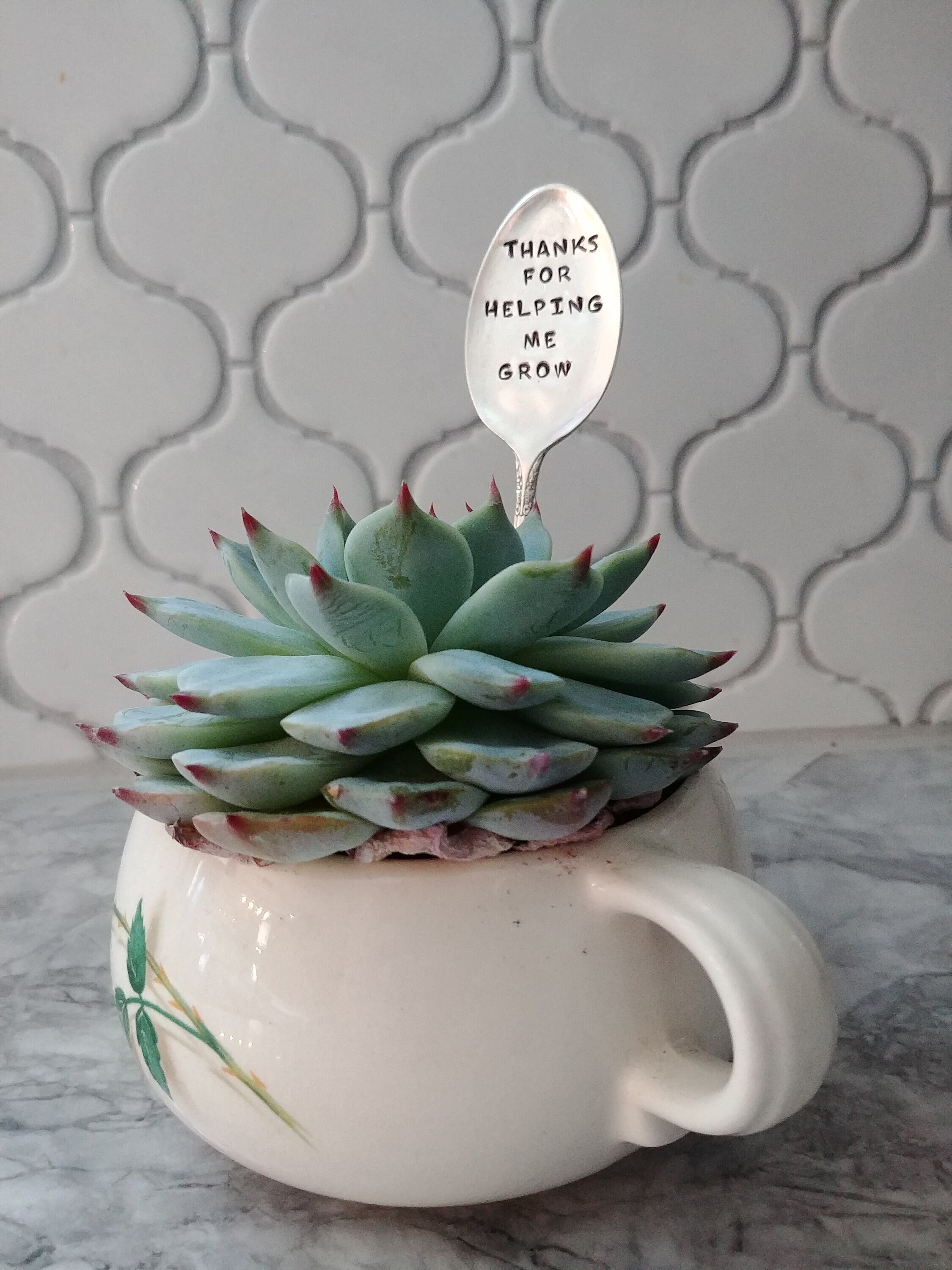 Merci de M'aider à Grandir/Cadeau L'enseignant Fin d'année d'appréciation Des Enseignants Estampillé