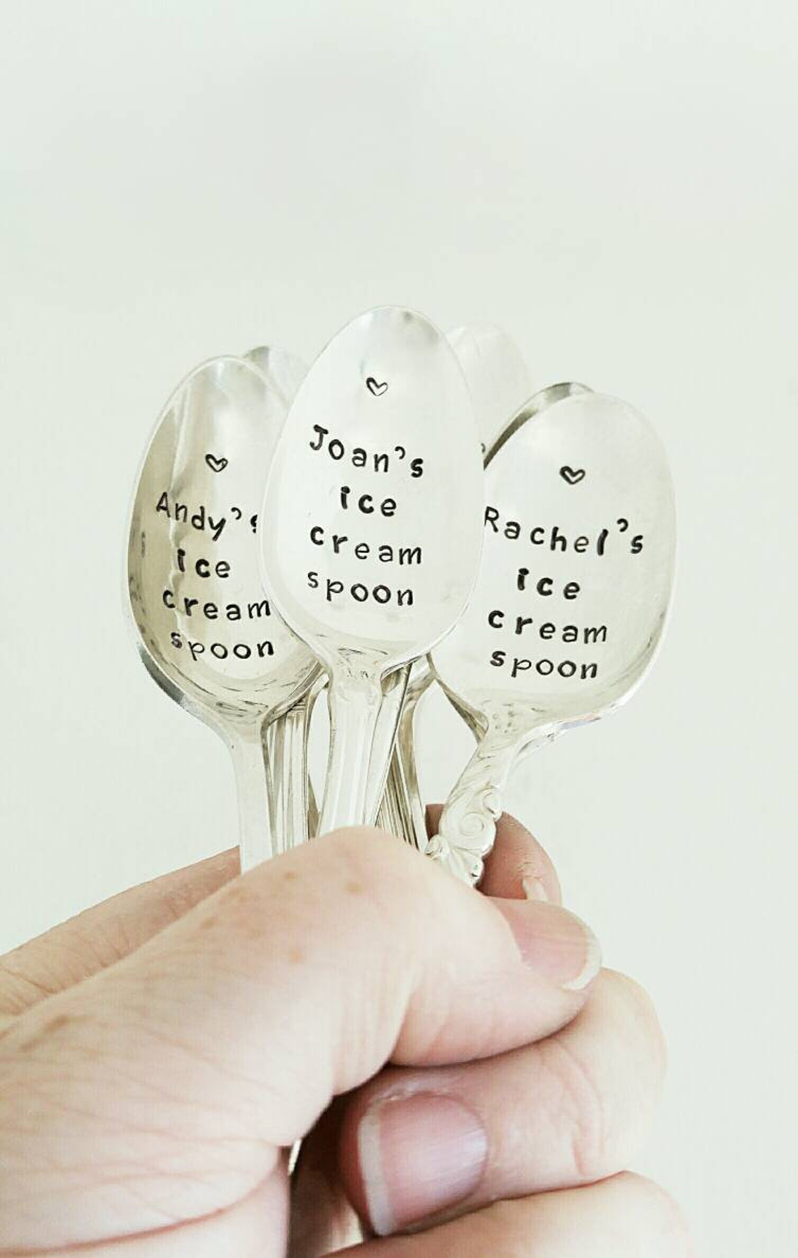 Personalized Ice Cream Spoon Monogrammed Spoon Hand Etsy Canada