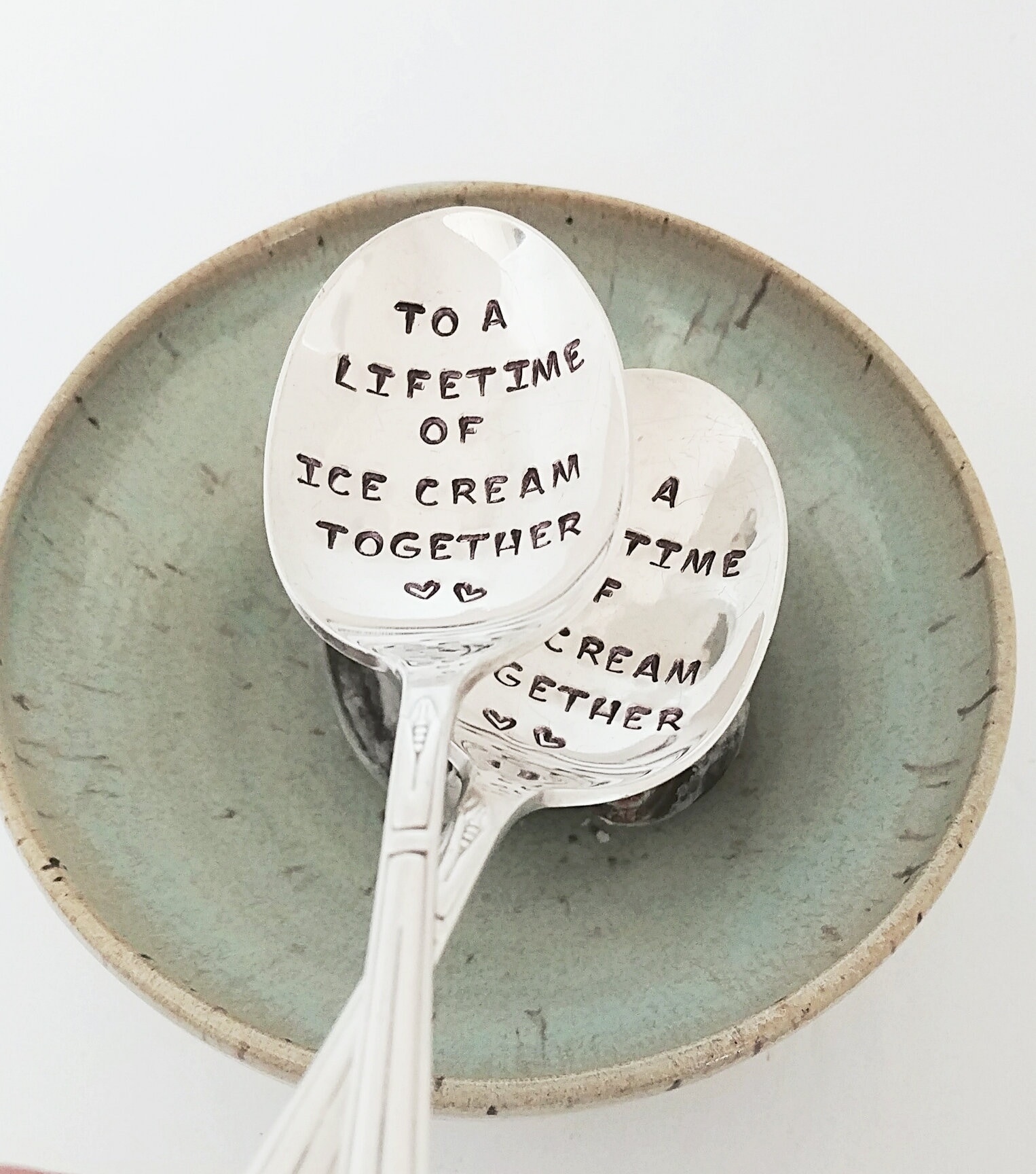 Dining & Serving Flatware & Silverware Ice Cream Lovers Gift Wedding