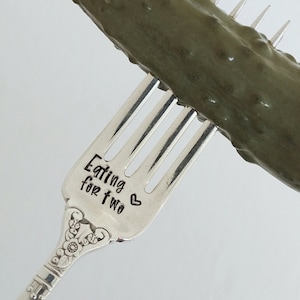 Pregnancy Gift | Eating for Two Fork | Gift for Pregnant Woman | Mom to Be | Pregnant | Baby Shower | Baby on the Way | New Mom