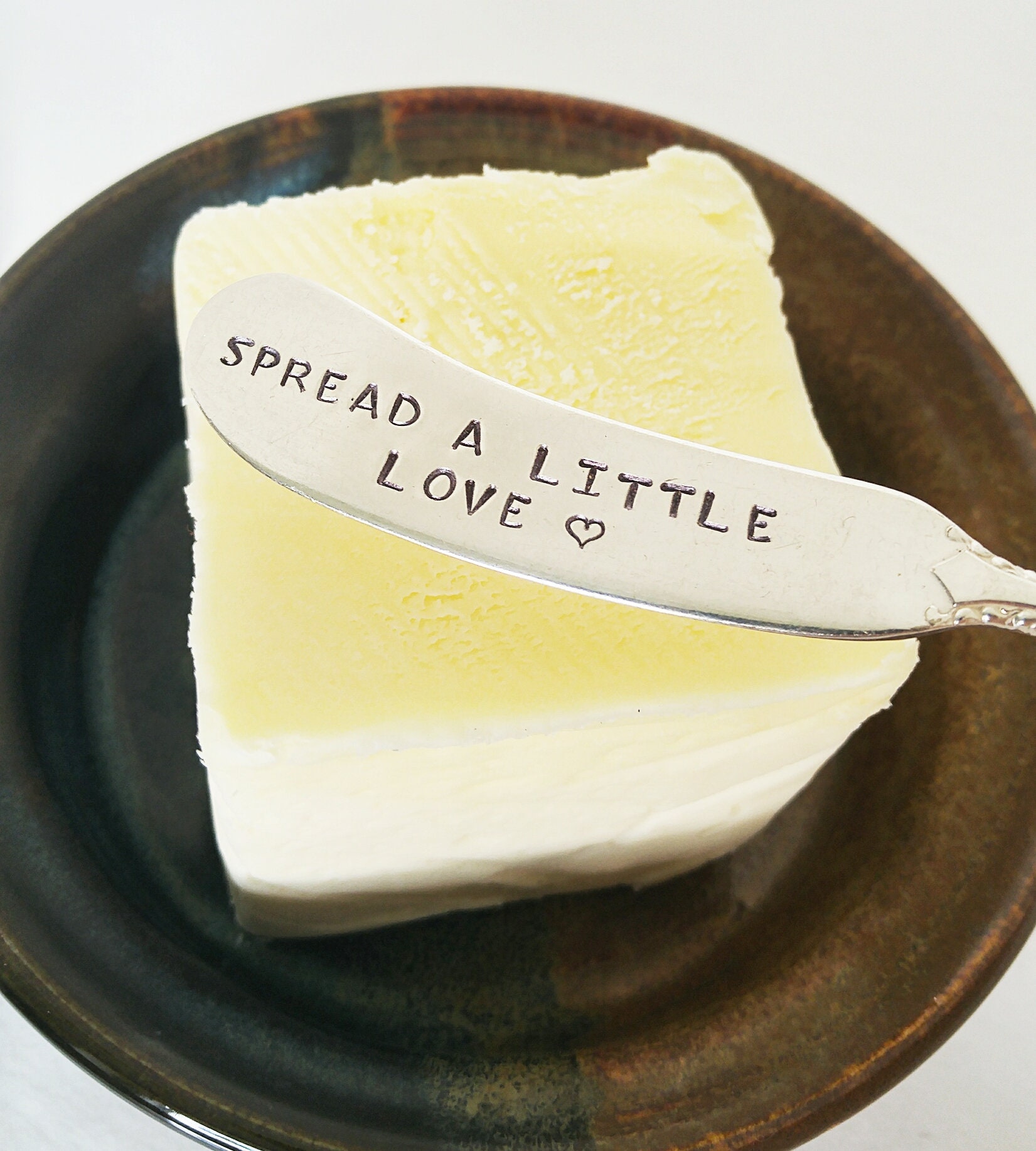 Spread A Little Love / Butter Knife / Cheese Spreader / Etsy