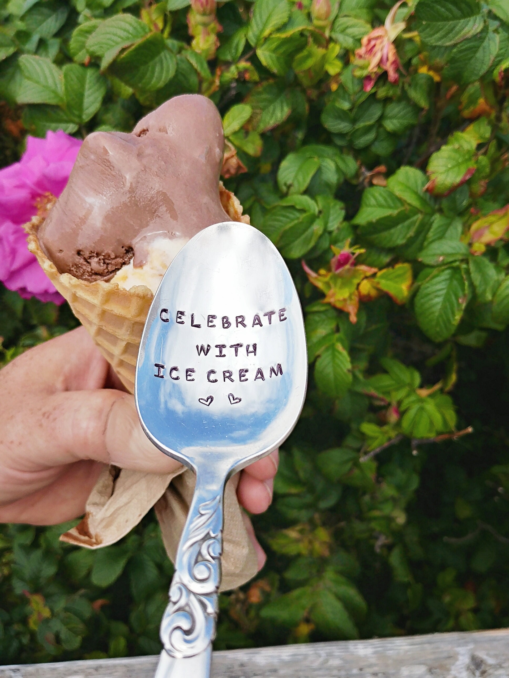 Dining & Serving Flatware & Silverware Ice Cream Lovers Gift Wedding