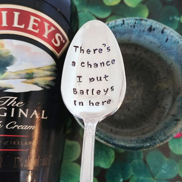 There's a chance I put Baileys in here Spoon | Festive | Gift for Dad | Hot Cocoa | Hot Chocolate | Gift for Co Worker | Gift for Boss | Fun