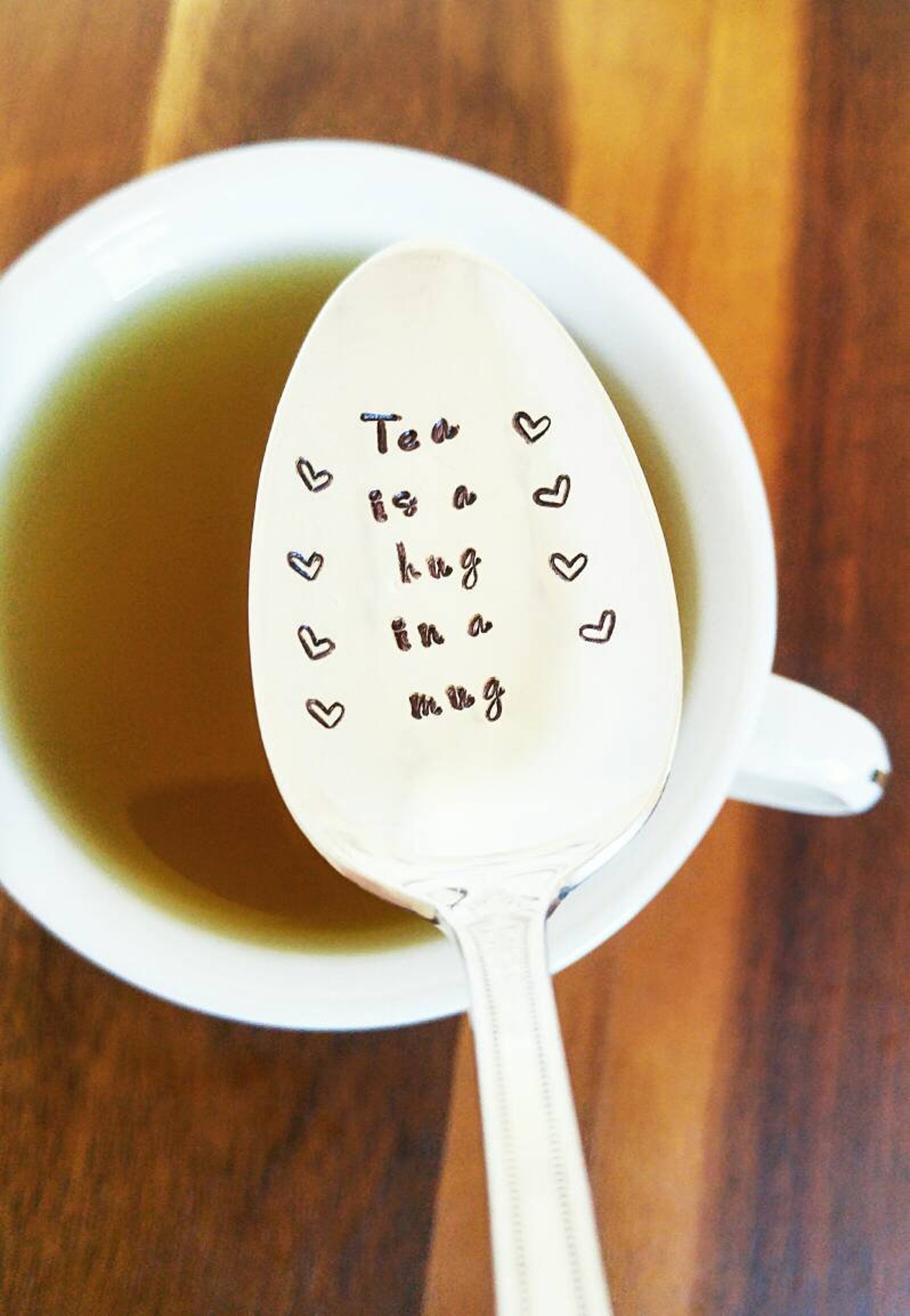 TEA is a Hug in a Cup / Tea Lover / Tea Drinker / Friendship Etsy