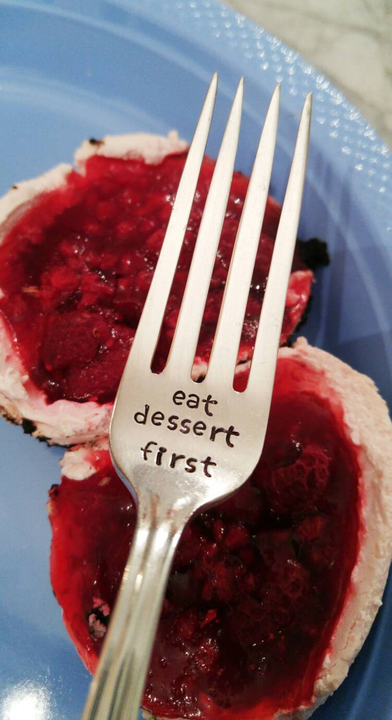 Eat Dessert First Fork / Life is Short / Personalized Fork / Etsy