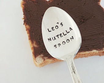 Personalized Nutella Spoon | Chocolate Lover | Gift for Friend | Gift for Him | Dessert Lover | Co Worker Gift | Dessert Spoon