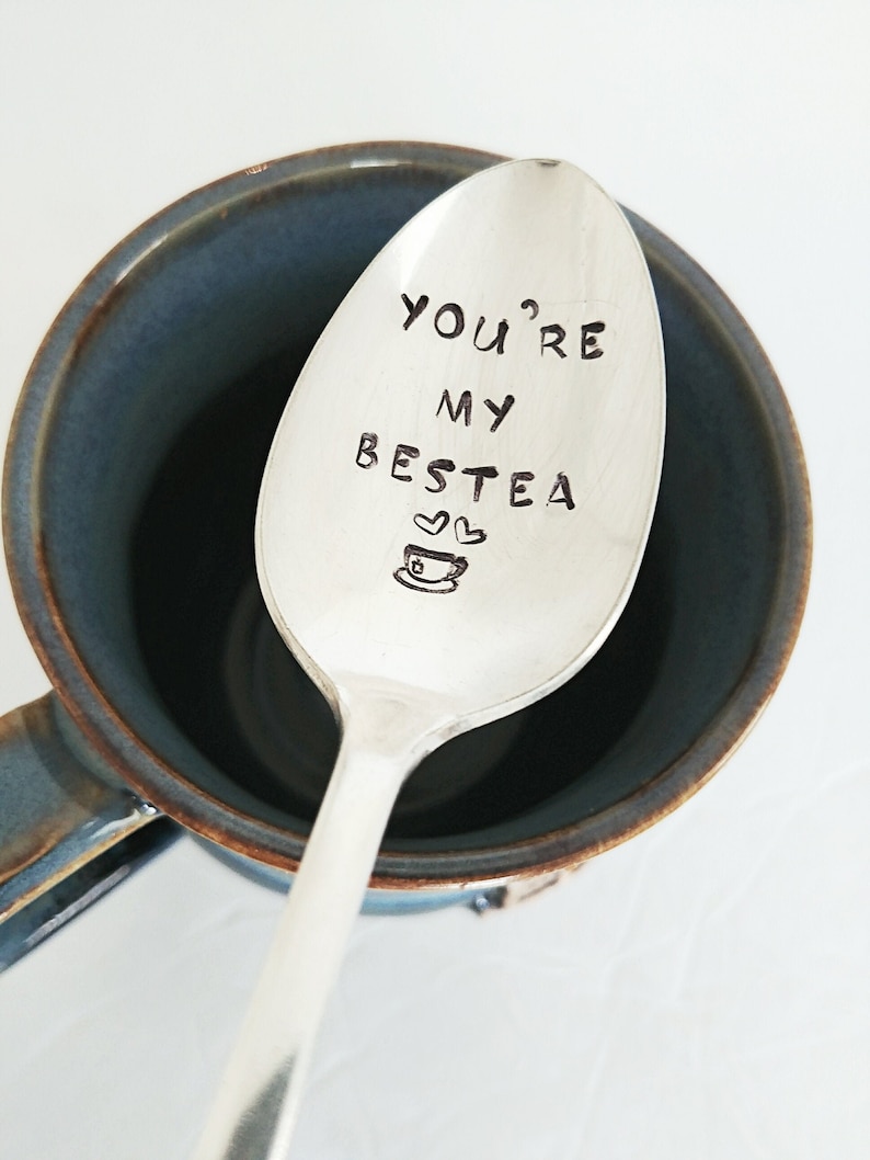 You're My Bestea Spoon Best Friend Gift BFF Tea Lover Girlfriends Friendship Gift Bestie Gift for Friend Under 30 image 3