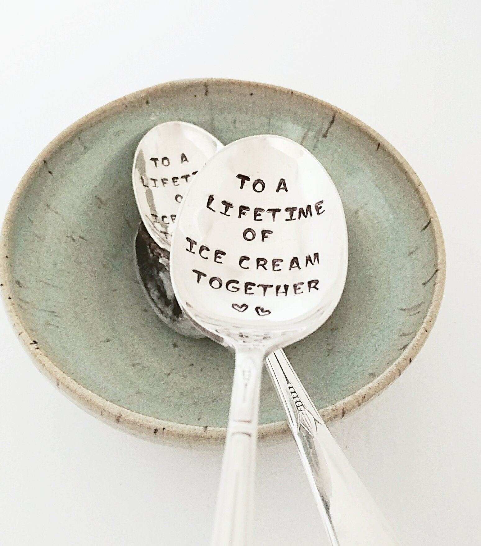 Dining & Serving Flatware & Silverware Ice Cream Lovers Gift Wedding