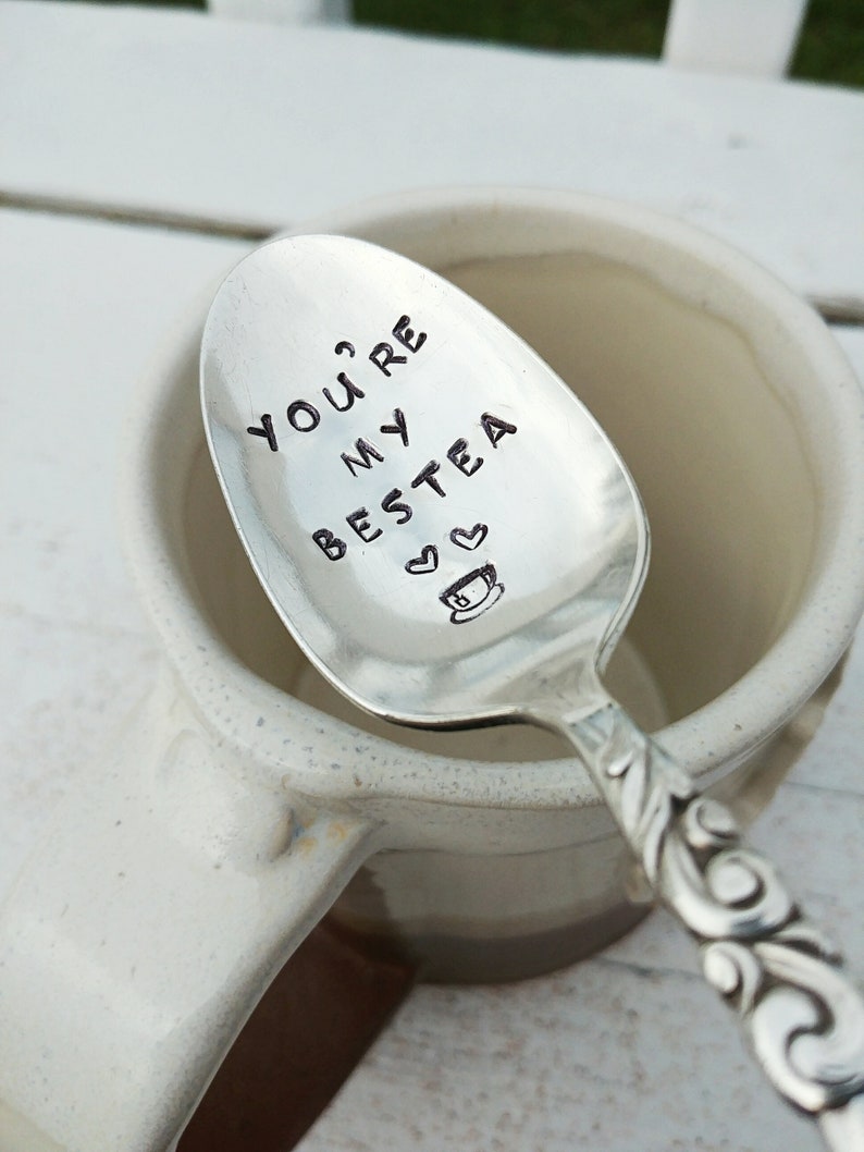 You're My Bestea Spoon Best Friend Gift BFF Tea Lover Girlfriends Friendship Gift Bestie Gift for Friend Under 30 image 2