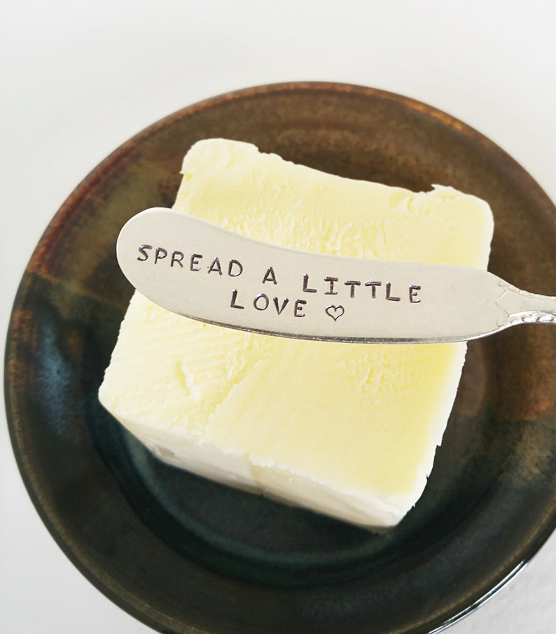 Spread A Little Love / Butter Knife / Cheese Spreader / Etsy
