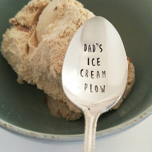 Geschenk für Papa | Papas Eis Pflug Löffel | Vatertags Geschenk | Eislöffel | Geschenk von Kindern | Benutzerdefinierte Löffel | Papas Schaufel | Opa